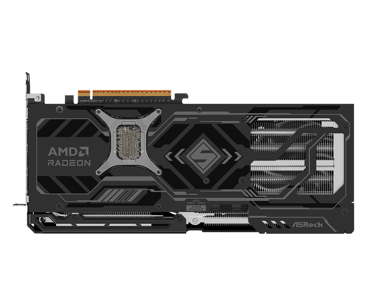 ASRock AMD Radeon RX 9070 XT Steel Legend Dark 16GB GDDR6 Graphics